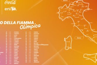 Viaggio della Fiamma Olimpica 2026 in Puglia durante la tappa finale a Taranto