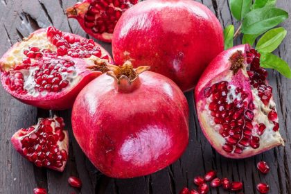 campo di melagrane in Puglia durante la produzione regionale