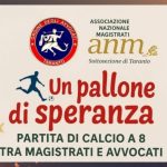 iniziativa solidale nel Sud Italia con partita di calcio benefica a Taranto