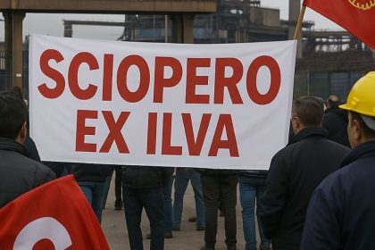 sciopero ex Ilva mobilitazione dei lavoratori a Taranto