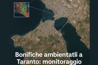 veduta aerea o satellitare dell’area di Taranto