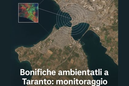 veduta aerea o satellitare dell’area di Taranto