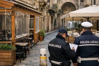 Dehors senza autorizzazione in Città Vecchia a Taranto, controlli sul suolo pubblico