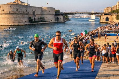 Evento sportivo a Taranto in vista del calendario eventi sportivi 2026- Immagine generata digitalmente a scopo illustrativo.