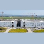 Ingresso dell’ospedale San Cataldo di Taranto, struttura ancora non operativa.