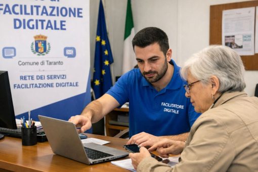 Punti di Facilitazione Digitale del Comune di Taranto con assistenza ai cittadini
