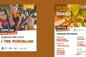 Teatro Alcanices di Ginosa, domenicali per famiglie della stagione Teatro Ragazzi 2026