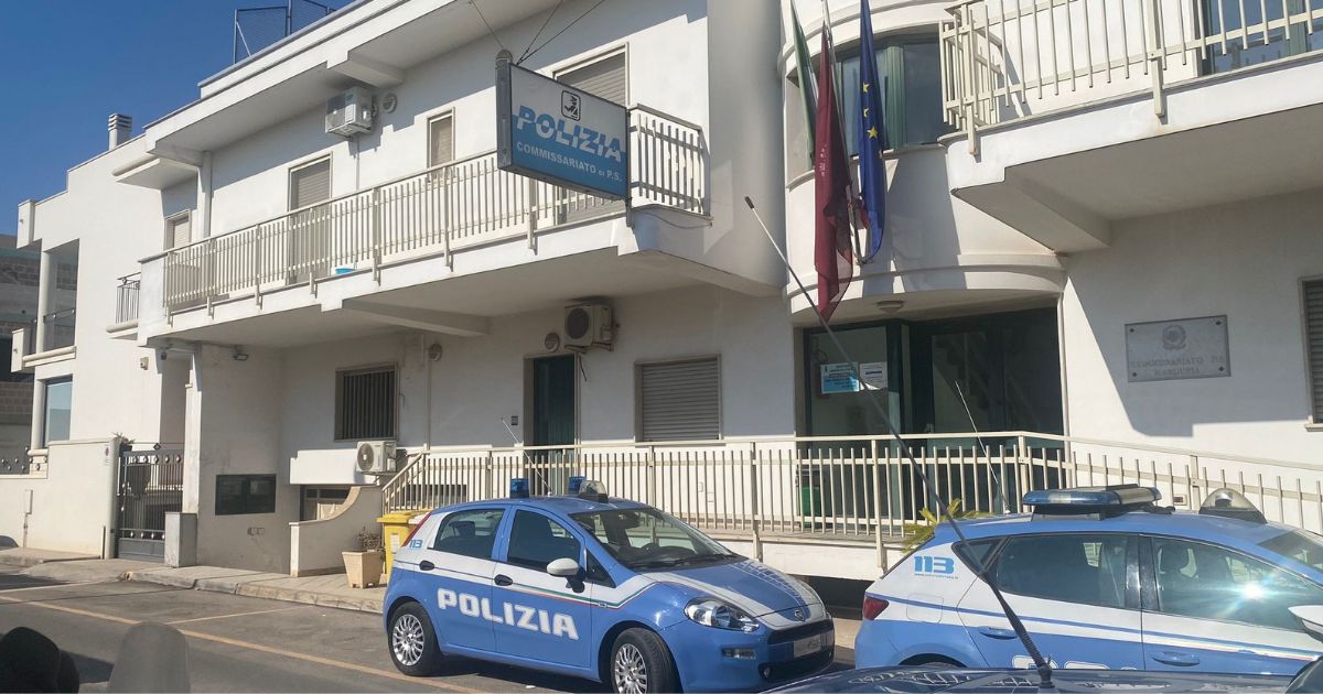 Volante della Polizia di Stato a Manduria